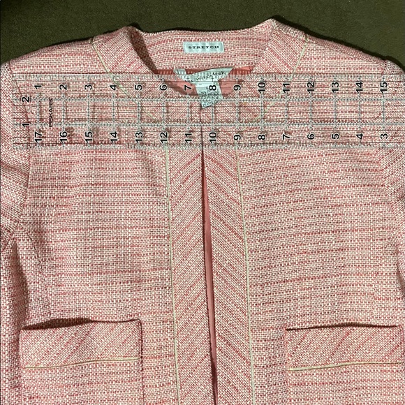 Preston & York Stretch Women’s Coat Pink Lined Size 6 - Picture 6 of 8
